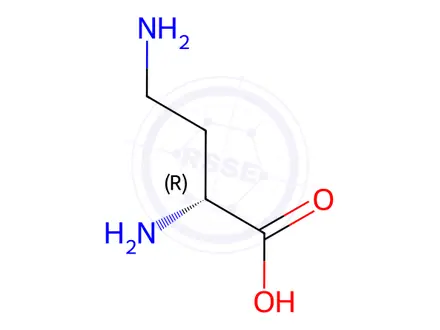 Chemical structure of D-2,4-Diaminobutyric acid