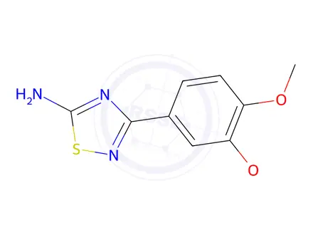 Chemical structure of 3-(3,4-Dimethoxyphenyl)-1,2,4-thiadiazol-5-amine