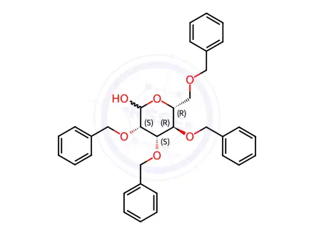 Chemical structure of 2,3,4,6-Tetrakis-O-(phenylmethyl)-D-mannopyranose