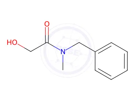 Chemical structure of N-benzyl-2-hydroxy-N-methylacetamide