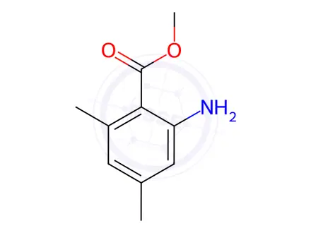 Chemical structure of 2-AMINO-4,6-DIMETHYL-BENZOIC ACID METHYL ESTER