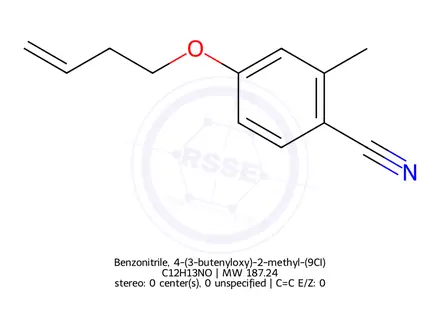Chemical structure of Benzonitrile, 4-(3-butenyloxy)-2-methyl-(9CI)