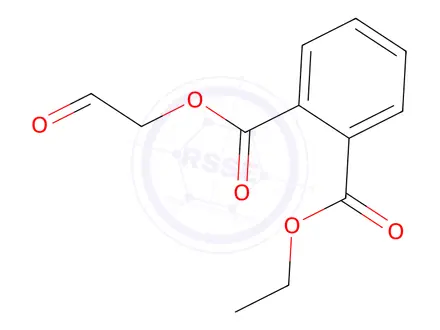 Chemical structure of Ethyl (2-oxoethyl) phthalate