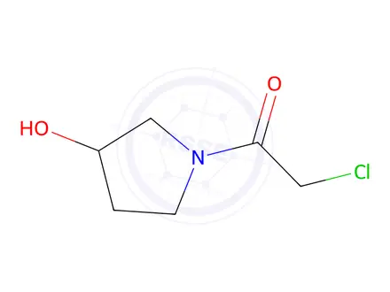 Chemical structure of 2-chloro-1-(3-hydroxypyrrolidin-1-yl)ethan-1-one