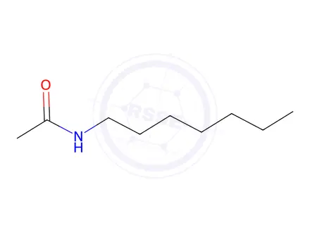 Chemical structure of N-heptylacetamide