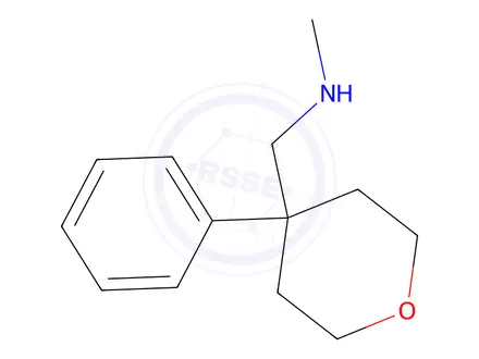 Chemical structure of N-methyl-1-(4-phenyltetrahydro-2H-pyran-4-yl)methanamine