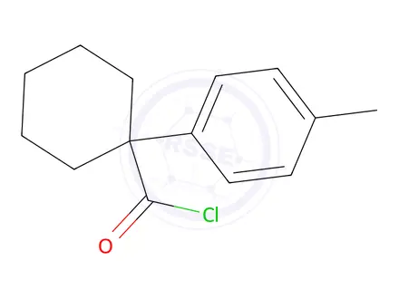 Chemical structure of 1-p-Tolyl-cyclohexanecarbonyl chloride