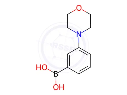 Chemical structure of 3-(Morpholino)phenylboronic acid