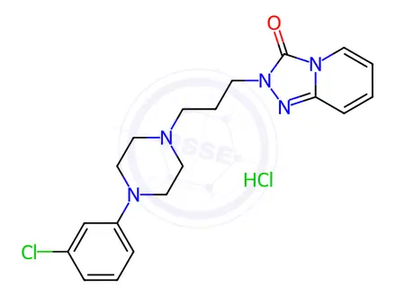 Chemical structure of Trazodone hydrochloride
