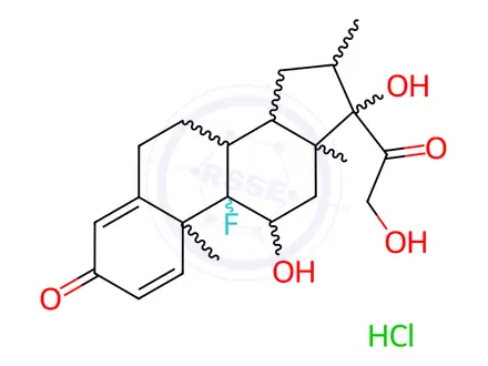 Chemical structure of Dexamethasone Hydrochloride