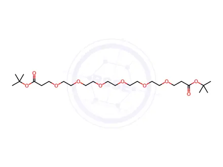 Chemical structure of Bis-PEG7-t-butyl ester