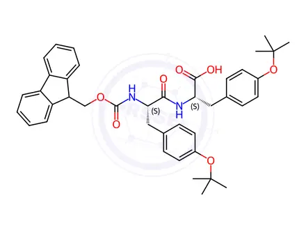 Chemical structure of Fmoc-Tyr(tBu)-Tyr(tBu)-OH