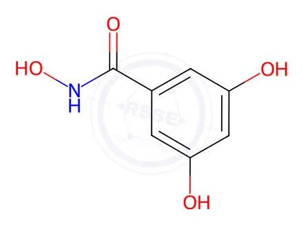 Chemical structure of 3,5-DIHYDROXYBENZOHYDROXAMIC ACID