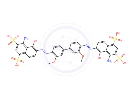 Chemical structure of Direct Blue 1 Monomer