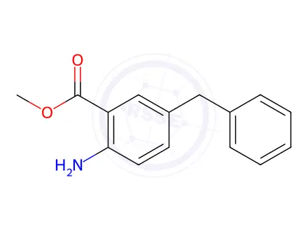 Chemical structure of Methyl 2-amino-5-benzylbenzoate
