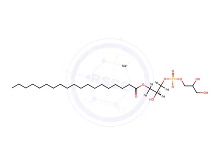 Chemical structure of 19:0 LYSO PG-d5