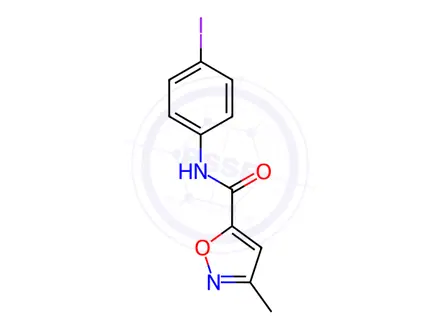 Chemical structure of n-(4-Iodophenyl)-3-methylisoxazole-5-carboxamide