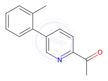 Chemical structure of 1-(5-(o-tolyl)pyridin-2-yl)ethanone
