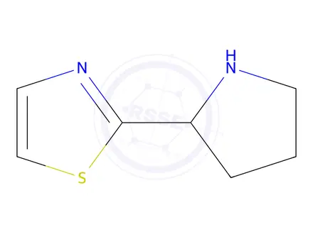 Chemical structure of 2-(2-Pyrrolidinyl)-1,3-thiazole