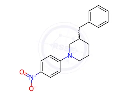 Chemical structure of 3-benzyl-1-(4-nitrophenyl)piperidine