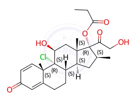 Chemical structure of Beclometasone Impurity H