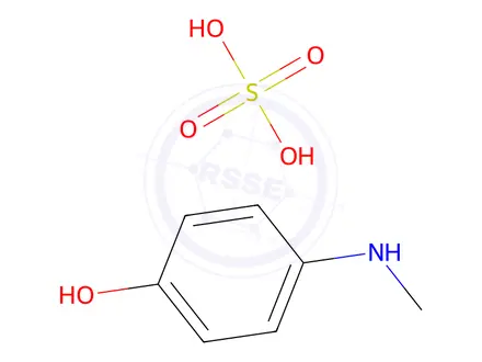 Chemical structure of 4-(Methylamino)phenol sulfate