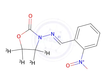 Chemical structure of Furazolidone Impurity 3-d4 (Mixture of E/Z-isomers)