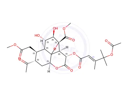 Chemical structure of bruceanic acid C