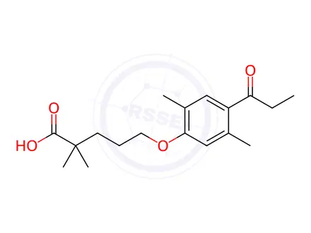 Chemical structure of Gemfibrozil Impurity 14