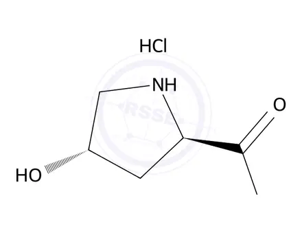 Chemical structure of (2R,4S)-4-hydroxypyrrolidine-2-carboxamide hydrochloride