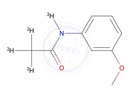 Chemical structure of N-(3-Methoxyphenyl)acetamide-d4
