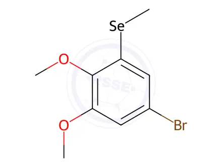 Chemical structure of (5-Bromo-2,3-dimethoxyphenyl)(methyl)selane