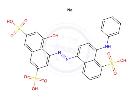 Chemical structure of ACID BLUE 92
