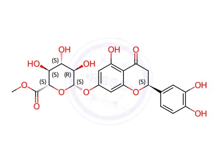 Chemical structure of Eriodictyol 7-O-methylglucuronide