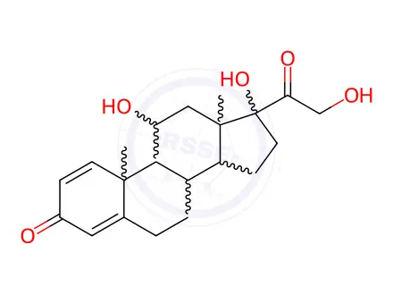 Chemical structure of 11,17,21-Trihydroxypregna-1,4-diene-3,20-dione