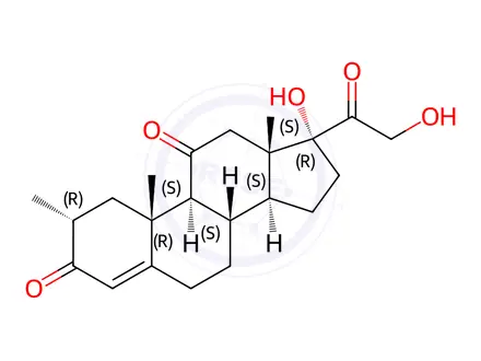 Chemical structure of 2-methylcortisone