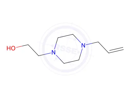 Chemical structure of 1-Allyl-4-(2-hydroxyethyl)-piperazine, 98%