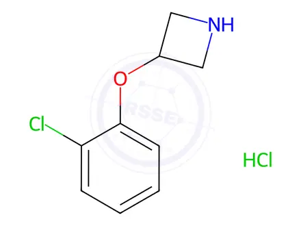 Chemical structure of 3-(2-Chlorophenoxy)azetidine hydrochloride
