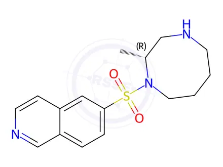 Chemical structure of Isoquinoline, 6-[[(2R)-hexahydro-2-methyl-1,4-diazocin-1(2H)-yl]sulfonyl]-