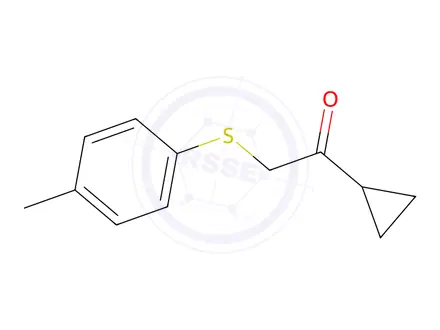 Chemical structure of 1-Cyclopropyl-2-(p-tolylthio)ethan-1-one