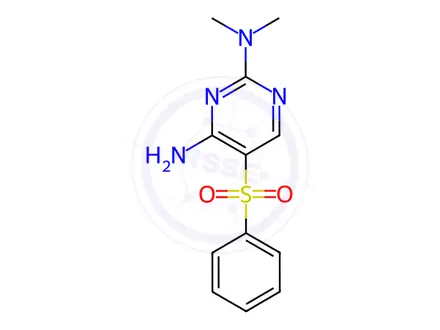 Chemical structure of N2,N2-Dimethyl-5-(phenylsulfonyl)pyrimidine-2,4-diamine