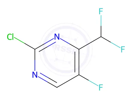 Chemical structure of 2-Chloro-4-(difluoromethyl)-5-fluoropyrimidine