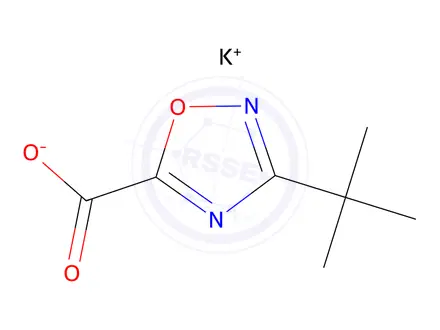 Chemical structure of Potassium 3-(tert-butyl)-1,2,4-oxadiazole-5-carboxylate