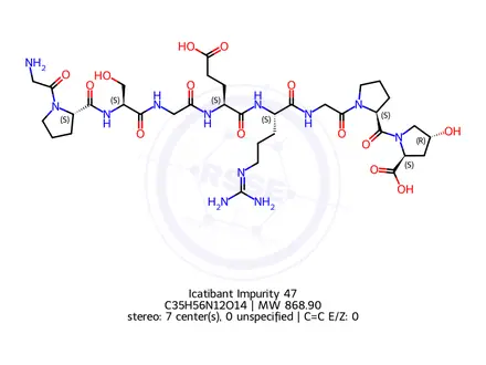 Chemical structure of Icatibant Impurity 47
