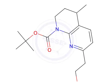 Chemical structure of tert-Butyl 7-(2-hydroxyethyl)-4-methyl-3,4-dihydro-1,8-naphthyridine-1(2H)-carboxylate