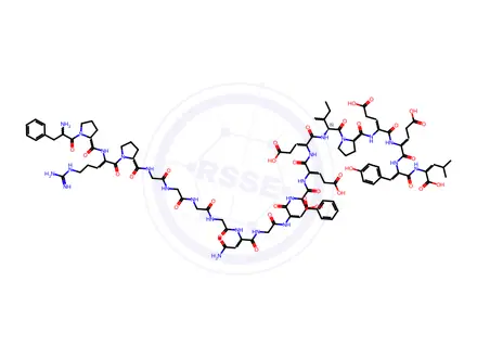 Chemical structure of Bivalirudin MonoTrifluoroacetate