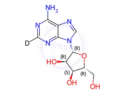 Chemical structure of Adenosine-2 D1