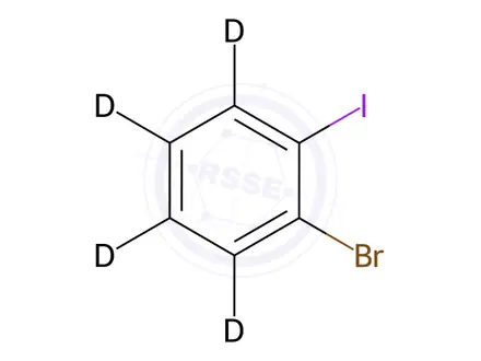 Chemical structure of 1-Bromo-2-iodobenzene-3,4,5,6-d4