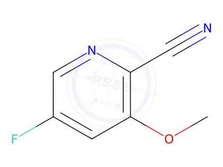 Chemical structure of 5-Fluoro-3-methoxypicolinonitrile