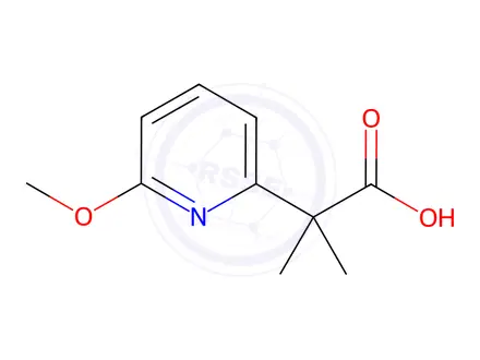 Chemical structure of 2-(6-Methoxypyridin-2-yl)-2-methylpropanoic acid